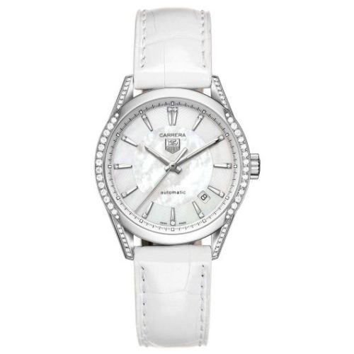 TAG Heuer Carrera Calibre 5 36 Stainless Steel / Diamond / MOP / Alligator
